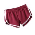 thumbnail image 2 of thinsony Shorts de Plage pour Femmes Shorts de Sport en Coton Mélangé, Rouge Vin, L, 2 of 6