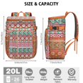 thumbnail image 3 of Natural Insulated Cooler Backpack - 20L Soft Cooler Bag, Floral Design for Picnic & Camping, 3 of 6