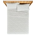 thumbnail image 5 of Beautiful Botanical 4-Piece Percale White Sheet Set, Double by Drew Barrymore, 5 of 5