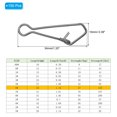 thumbnail image 2 of Unique Bargains 125Lbs Stainless Steel Fishing Snaps Swivels Clips Quick Change Black 150 Pack, 2 of 6