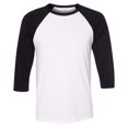 thumbnail image 1 of Bella + Canvas Unisex 3/4-Sleeve Baseball T-Shirt, 1 of 1