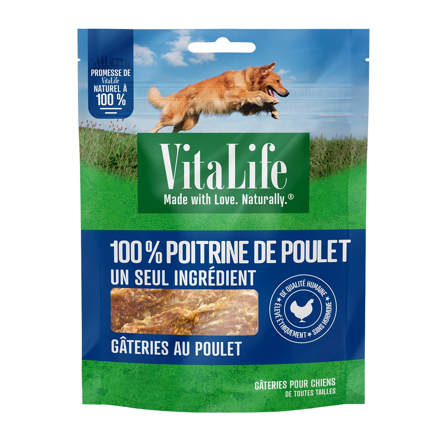VitaLife Chicken Breast Tenders, All Natural, Jerky Dog Treats 400 g