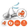 thumbnail image 1 of Darling Souvenir 190 Pcs DIY Candy Chocolate Labels Its A Girl Theme Stickers-Orange, 1 of 2