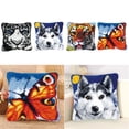 thumbnail image 2 of Latch Hook Kits DIY Animal Pattern Pillow Making Package 43x43cm Tiger, 2 of 2