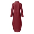 thumbnail image 5 of Ketyyh-chn99 Robes d'Été pour Femmes Robe Soleil Robes pour Femmes Combinaisons Manches à Volants Shorts Robe Courte Bordeaux,3TG, 5 of 5