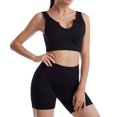 thumbnail image 1 of Coofit Ensemble d'Entraînement 2 Pièces Short de Yoga à Séchage Rapide pour Femmes, 1 of 10