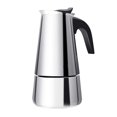 thumbnail image 1 of Cafetière, Pot Moka en Acier Inoxydable Poli pour Camping, 1 of 8
