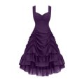 thumbnail image 1 of Mgmyaa Robe Gothique pour Femme Steampunk Vintage Robe Gothique Cintrée Froncée Costume Renaissance Robe Trapèze Fluide Costumes d'Halloween, 1 of 4