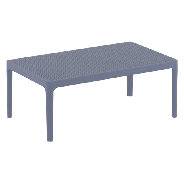 Siesta ISP104-DGR Table Lounge Sky 39 Pouces Gris Foncé