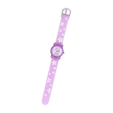 Girls Watches, Kids Watch Stable Cartoon  For Over 3 Years Old Purple