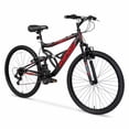 thumbnail image 1 of Hyper Bicycles 26" Shocker Mountain Bike, Adults 14+, Black and Red, 1 of 9