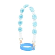 EGNMCR Hanging Ornaments Flower Water Cup Hanging Rope Ring Adjustable Portable Kettle Cup With Pendant Water bottle cup hanging strap