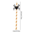 thumbnail image 5 of Halloween Paper Straws with Spooky Designs, 25-Pack; Biodegradable, Thick Material for Parties, Picnics, & Festive Beverages, 5 of 5