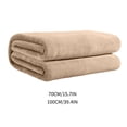 thumbnail image 3 of Solid Color Double Sided Flannel Blanket for All Seasons - Soft Lightweight Breathable Office Nap and Summer Conditioning - Versatile Home Camping Sofa Decor, 3 of 8