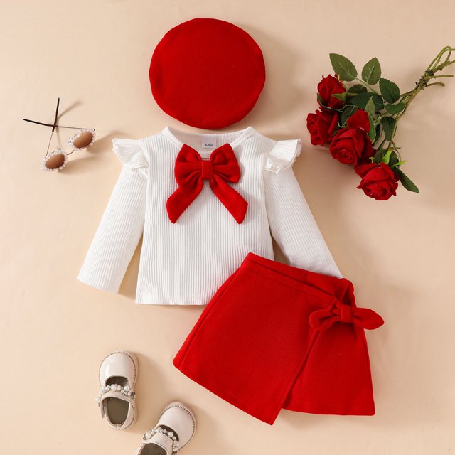RXIRUCGD Hauts à Manches Longues et Col Rond pour Enfants Hommes et Femmes (Rouge, Taille : 100)