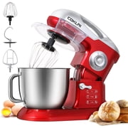 CUSIMAX 7.3QT Electric Stand Mixer , 10-Speed Electric Food Mixer with Stainless Steel Bowl, Dough Hook, Beater & Whisk for Most Home Cooks,Red