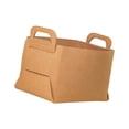 thumbnail image 4 of Collapsible Storage Bin Organizer Nursery Magazines Toys Storage Brown 18x13x11cm, 4 of 8