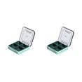 thumbnail image 4 of Transemion Pill Box Health Care Tablet Storage Container Dispenser Daily Tablets Holder Travel Indoor Outdoor Organizer Suitcase Green 2Set, 4 of 6