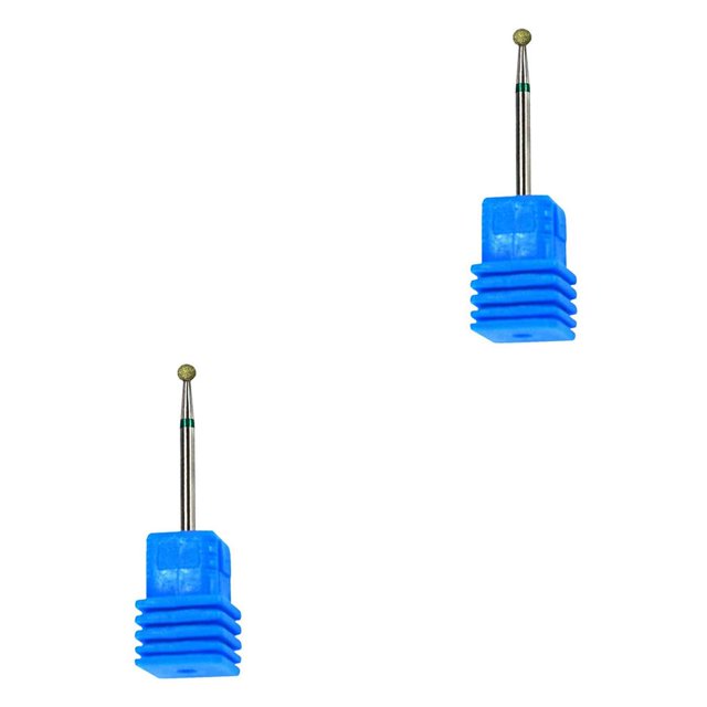 QualitChoice Nail Art Ceramic Drill Bits Clean Care Flame Torch Cylinder Ball Style No.04 2Set