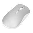 thumbnail image 2 of 2.4G Wireless Portable Optical Mouse 3 Levels DPI Rechargeable Slim Silent Mouse with USB Receiver for Notebook PC Laptop Silver, 2 of 14