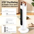 thumbnail image 4 of WMQPNNS Made in Canada Portable Space Heater with Remote Control Fast Heating Ceramic Tower for Indoor Home Use Quiet Energy Efficient Personal Warmth, 4 of 5
