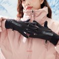thumbnail image 2 of Transemion Non-displacement Cycling Gloves Warm And Waterproof Suitable For Winter Outdoor Activities pink, 2 of 6