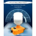 thumbnail image 3 of Lampe de Travail LED Portable 12 W Compatible avec Batterie Dewalt 20 V, Projecteur LED 1300 Lm avec Adaptateur Convertisseur pour Camping, Urgence, Réparation de Voiture, Entrepôt et Éclairage de Chantier, 3 of 7