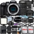 thumbnail image 1 of Canon EOS R10 Mirrorless Camera with RF-S 18-45mm + EF 75-300mm Lens + Mount Adapter + 2 Pack 64GB Memory Card + Case + ZeeTech Accessory, 1 of 9