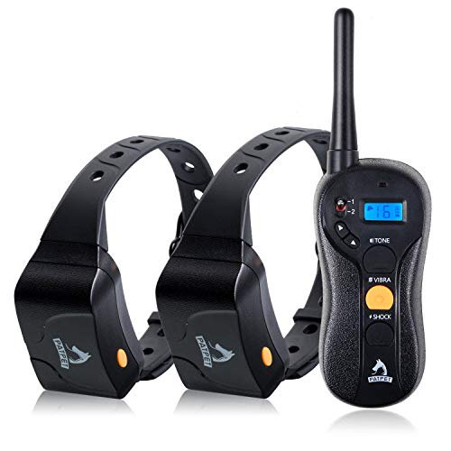 Collier d'Entraînement pour Chien - Rechargeable et Étanche 660yd Collier Télécommandé pour 2 Chiens - Télécommande Aveugle avec Ton / Vibration / Choc Collier Électrique