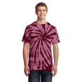 thumbnail image 1 of Port & Company Mens Essential Tie-Dye Tee - Maroon - 2X-Large, 1 of 1
