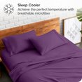 thumbnail image 3 of Bare Home Pillowcase Set - Premium 1800 Collection - Double Brushed - Ultra Soft - King Size, Plum, 2 Count, 3 of 7
