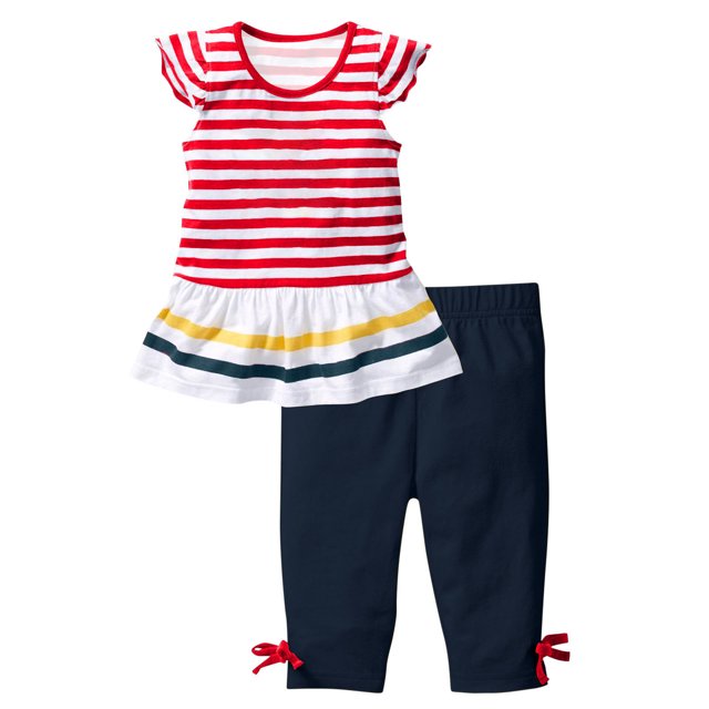 Birdeem Chemises pour Filles Mode Filles Décontracté Manches Courtes Hauts Col Rond Bouton Imprimé Ensembles de Shorts