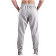 thumbnail image 4 of FAIWAD Mens Sweatpants Elastic High Waist Drawstring Workout Joggers Pants Button up Outdoor Trousers, 4 of 4