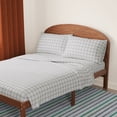 thumbnail image 3 of Mainstays Kids 220TC Cotton Plaid Queen, 4 Piece Sheet set, 3 of 8