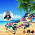 thumbnail image 3 of Bangcool Pool Towel Microfiber Soft Portable Beach Towel Beach Chair Cover with Pockets, 3 of 9