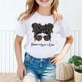 thumbnail image 2 of FhsagQ The 7th Of July Fille Enfant Mignonne Graphique Col Rond Manches Courtes Tee Été Décontracté T-Shirt Petite Fille The 7th Of July T-Shirts Taille 5/6 Printemps Pâques Blanc 9-10 Ans, 2 of 5