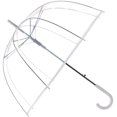 thumbnail image 3 of Umbrella - Dome See Through Extra Large Big Clear Transparent Umbrella - Wind Resistant (Clear, White), 3 of 4