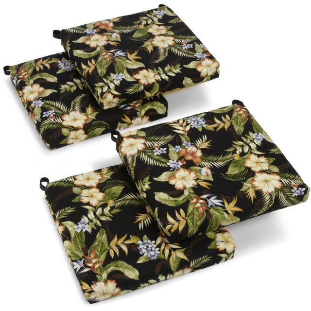 Coussin de Chaise en Polyester Filé de 20 Po sur 19 Po (Ensemble de Quatre)