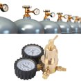 thumbnail image 3 of Nitrogen Regulator, Nitrogen Regulator Dual Gauge Gas Air Pressure Regulator 0-800 PSI Delivery Pressure Brass Inlet Outlet, Welding Gas Regulators, 3 of 8