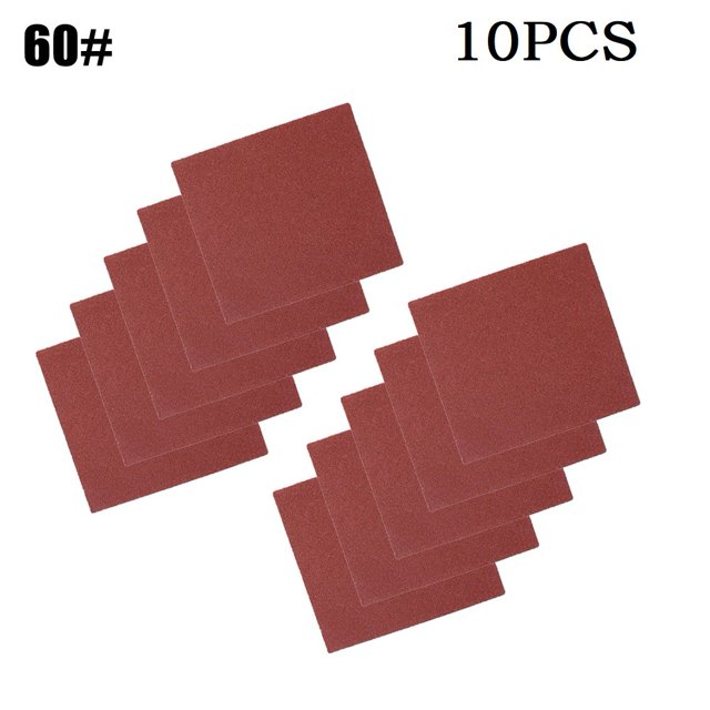 10Pcs 110X100Mm Abrasive Sanding Paper Flocking Sand Paper 60-1000Grit Polisher 60#