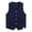 Navy Blue, variant on LiiYii Women Men Sleeveless Volunteer Activity Vest Button Down Waistcoat Supermarket Uniform Work Black XXL