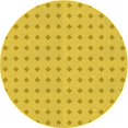 thumbnail image 1 of Ahgly Company Tapis Rond Lavable en Machine Intérieur Transitionnel Jaune Doré, 3 Pieds Rond, 1 of 7