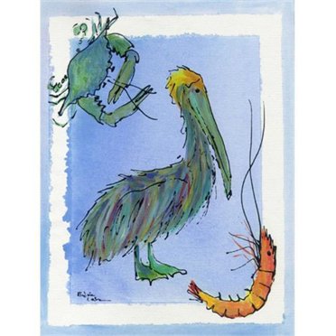 Carolines Treasures 8038CHF Bird - Pelican Drapeau Toile Taille Maison