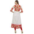 thumbnail image 3 of Bimba Kurti Anarkali Longue Évasée Blanche pour Femme Kurta Blouse Classique Indienne-26, 3 of 6