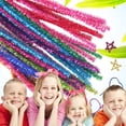 thumbnail image 3 of Colorful Glitters Fuzzy Wires Twisted Sticks Perfect For Diy Craft Art Flower Material A2r4, 3 of 8