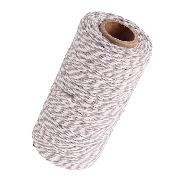Twine 328 Feet Rope String Wedding crafts,Christmas Gift Wrap - Gray