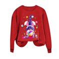 thumbnail image 2 of EGNMCR T-Shirt Imprimé de Pâques T-Shirts Graphiques pour Femmes Chemises pour Femmes Journée de Pâques Chandail à Capuchon Imprimé à Col Rond pour Femmes Haut à Manches Longues T-Shirt pour Femmes, 2 of 3