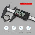 thumbnail image 2 of TFixol 0-6 Inch/ 150mm Electronic Digital Vernier Caliper Carbon Fiber Reinforced Plastic High Precision Slide Caliper LCD Display Measuring Tool (Inch/ Metric), 2 of 7