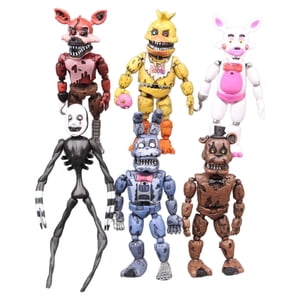 6Pcs/set PVC Five Nights At Freddy's Action Figure FNAF Bonnie Foxy Freddy Fazbear Bear Dolls Toys