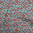 thumbnail image 1 of oneOone Tissu Polyester Spandex Bleu Ciel Matériau de Robe Géométrique Tissu Imprimé Tissu au Mètre 56 Pouces de Large, 1 of 4